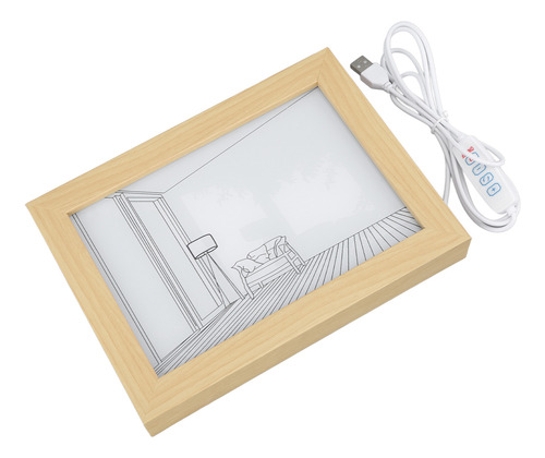 Cuadro Decorativo De Cabecera Con Pintura Con Luz Led