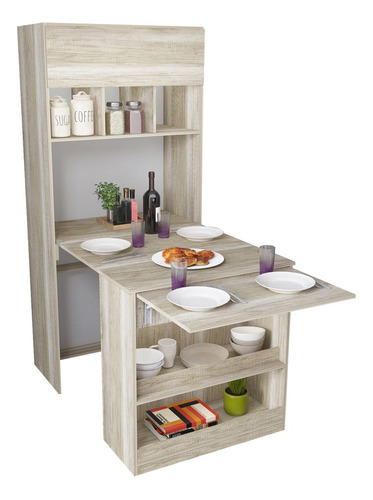 Modulo Despensero Mesa Para Cocina Escritorio Plegable Hel+