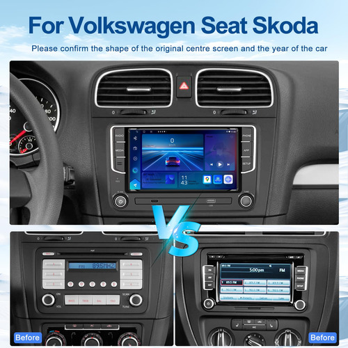 Estéreo De Coche 7 Táctil Volkswagen Jetta, Passat, Tiguan,