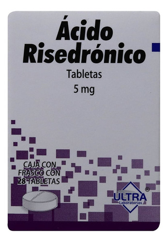 Ácido Risedrónico Caja C/frasco Con 28 Tabletas De 5 Mg C/u