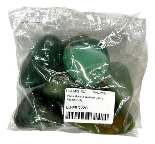 Pedra Rolada Quartzo Verde 2 A 3 Cm Pacote 200g