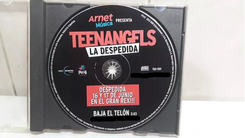 Solo El Cd Teen Angels La Despedida Baja El Telón Single