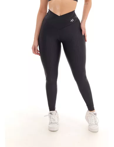 Calça Legging 3D Poliamida Básico Cintura Alta Grossa Fitness Academia