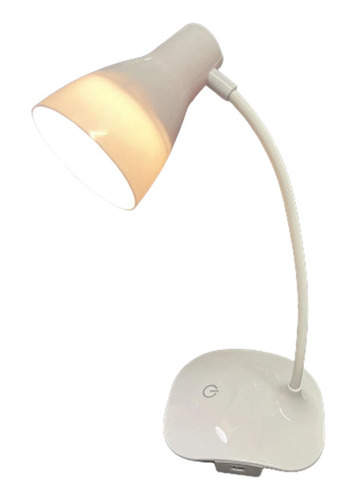 Lámpara Inalámbrica Led Portátil Táctil Escritorio Rondon Color de la estructura Blanco Color de la pantalla Blanco