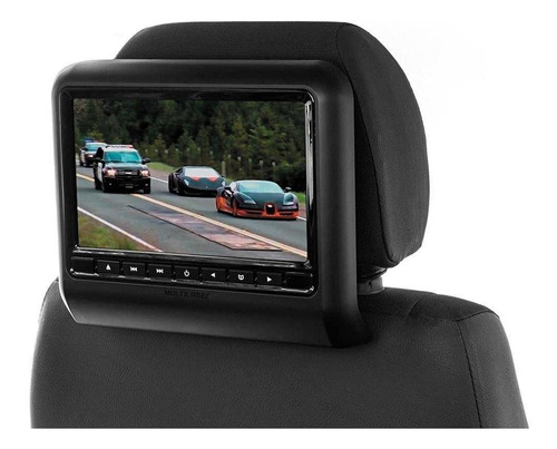 Monitor Automotivo Multilaser 9 Para Encosto Cabeca Preto