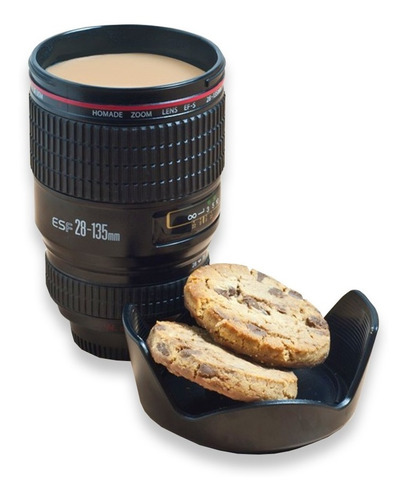 Taza Tazon Mug Lente Cámara Fotográfica Acero / Lhua Store