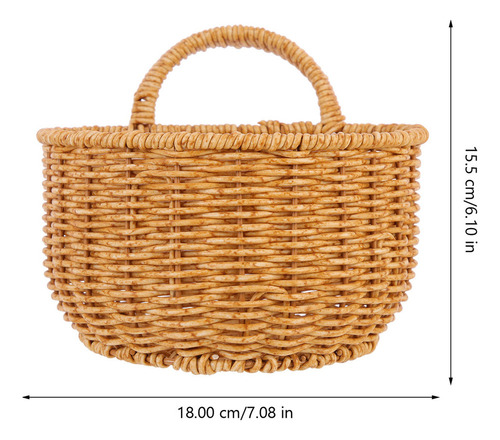 Cesta Tejida, Cesta De Pared Tejida, Cesta Colgante
