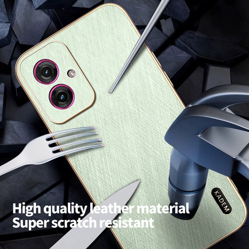 Funda Protectora Para Xiaomi Poco F5 5g/f5 Pro, Marco Galvanizado, De Lujo, Resistente A Los Arañazos, Piel De Seda