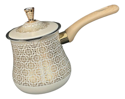 Cafetera Árabe Olla Para Derretir 900 Ml Patrón Dorado