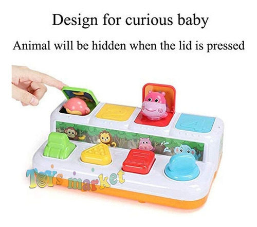 Imagen 3 de 8 de Juego Pop Up Didáctico De Animales Con Sonidos Poppi Baby