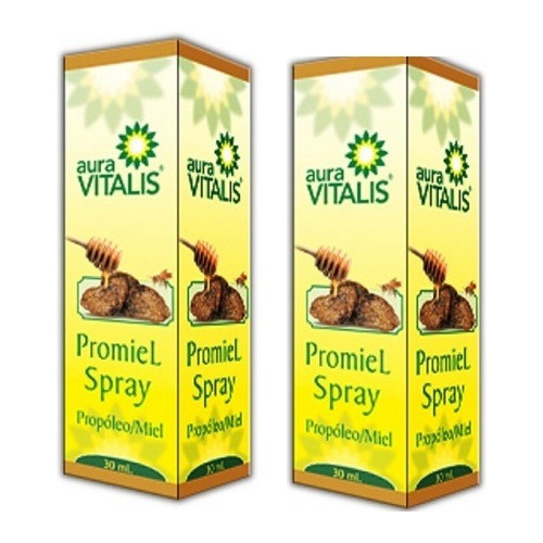 2x Promiel Spray Propóleo Miel Garganta Irritación Bucal 30m