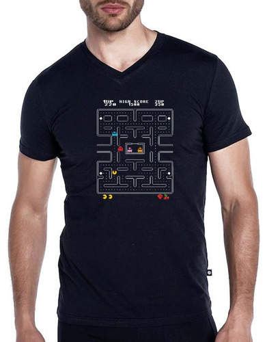 Camiseta T-shirt Pac Juegos Arcade Retro Man R1