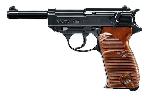 Pistola Co2 Walther P38 Full Metal + 3 Gas + 1500 Bbs 4,5mm