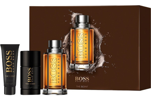  Hugo Boss The Scent -- Eau De Toilette 3 Pc -- Gift Set