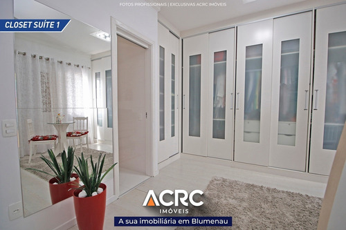 Acrc Imóveis - Apartamento Semi Mobiliado De Alto Padrão Para Venda No Bairro Ponta Aguda - Ap03195 - 34786997