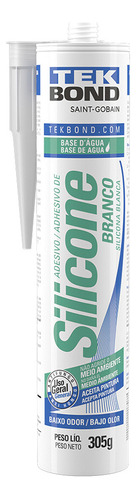 Adhesivo de silicona blanca a base de agua Tekbond 305 g