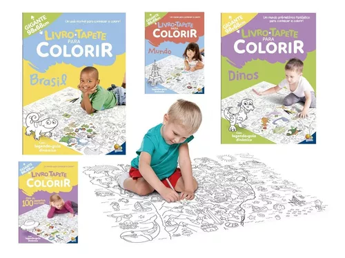 Livro-Tapete para Colorir: Mais de 100 Desenhos Incríveis