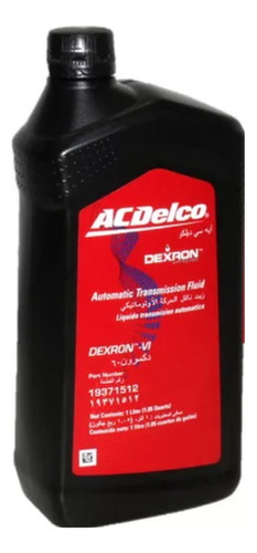 Aceite Para Transmisión Automática Acdelco Atf Dexron Vi 1l