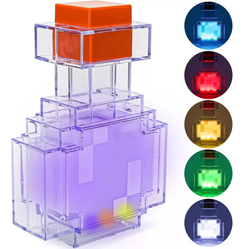 Luz Nocturna De Botella De Poción De 8 Colores