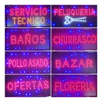 Comprar Letreros Led Luminosos Comerciales Diferentes Textos 48x25cm