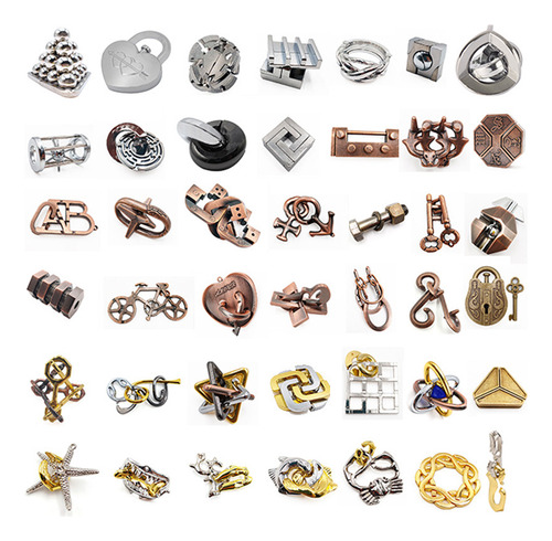 Alloy Puzzle Brain Teaser Daotoys Chinese Knot Gold