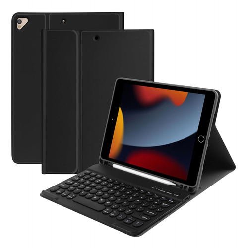 iPad 9ª 8ª 7ª Generación Funda Teclado 10.2inch, Ip...