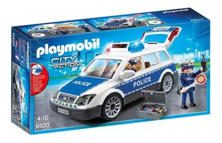 Coche Policia Playmobil Con Luces Y Sonido - 6920