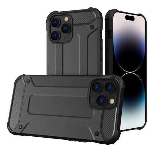 Funda De Teléfono Tpu Negra Para iPhone 14 Pro