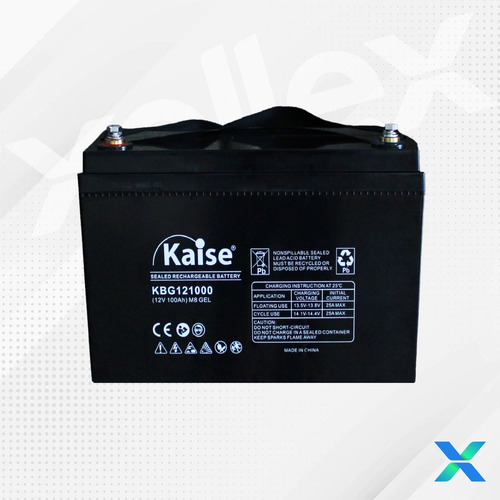Imagen 4 de 7 de Bateria Gel 12v 100ah Kaise Ciclo Profundo Solar Original