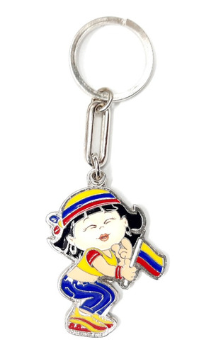 Llavero Colombia Mi Pais / Personajes / Metalico / Souvenirs