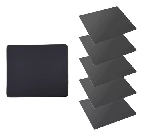 Kit 1 X Mousepad Básico Simples Preto Atacado