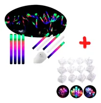Comprar Kit 65 Cubos Hielo Luz Led Sumergibles + 12 Barras Espuma 