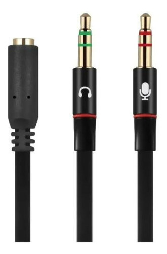Cabo Adaptador P3 Macho P2 Femea Fone Microfone Para Ps4 Xbox One