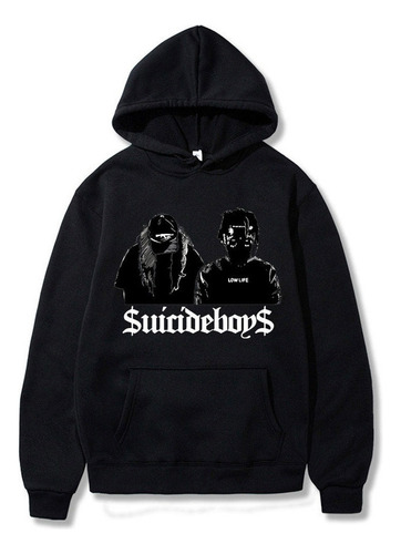 Lhy $uicideboy$ Sudadera Con Capucha Negra Hombre Sudadera M