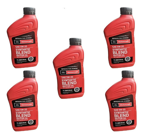 Pack 5un 5w20 Ford Motorcraft 946 Ml