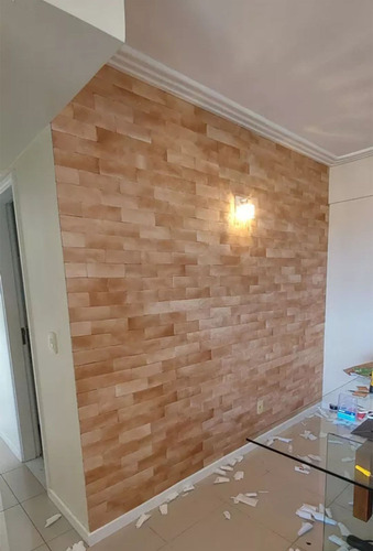 680 Tijolinhos 3d Bricks Adesivos De E.v.a. - Sahara 11m2