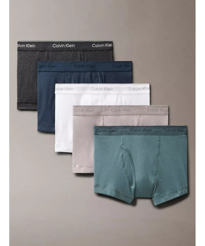 Bóxer Trunk Calvin Klein Algodón 5 Pack 1897938 Original