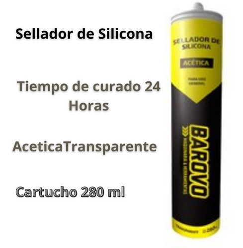 Imagen 2 de 8 de Silicona Transparente Sellador Pegamento 280ml
