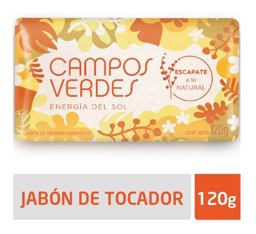 Jabon De Tocador En Barra Fragancias Campos Verdes 120g