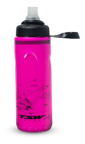 Garrafa Termica Tsw Spin 680ml Pink E Branca