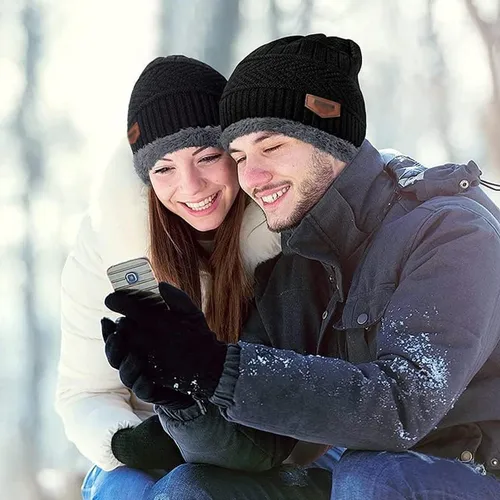 3 En 1 Gorro Invierno, Bufanda Y Guantes Para Clima Frío,