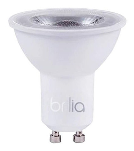 Lâmpada Dicroica Led Brilia 4w Bivolt Gu10 Quente 3000k Cor da luz Branco Quente 3000k