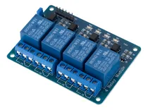 Comprar Kit 2 X Módulo Relé Rele 4 Canais 5v 10a  Placa Rele Arduino