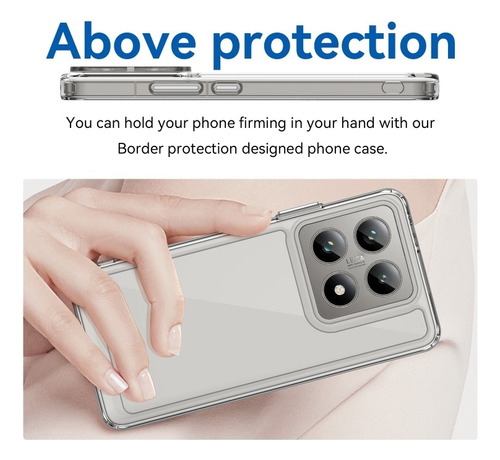 Funda Acrílico Transparente For Xiaomi 14t/pro/poco M6