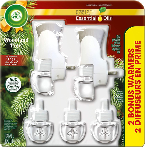 Air Wick Kit De Aceite Perfumado Navideño (2 Calentadores + 