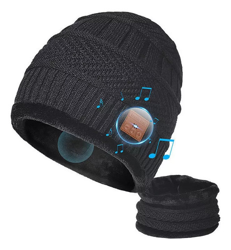 Sombrero De Lana Caliente Inalámbrica Bluetooth Para Música