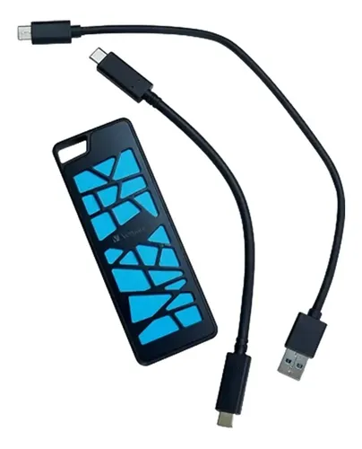 Disco Externo Ssd Vgx1000 Verbatim 256gb 70883 Color Negro
