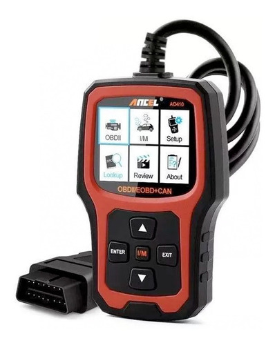 Escaner Scanner Automotriz Ancel Ad410 Enhanced Obd Ii Obd2