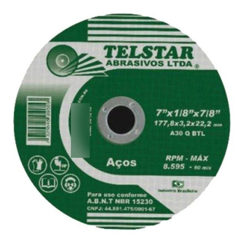 05 Pc Disco Telstar Corte Ferro C 10x5/8 - T-86187