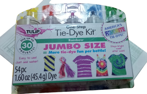 Pintura Para Ropa Importada One Step Tie Dye Kit Jumbo Size